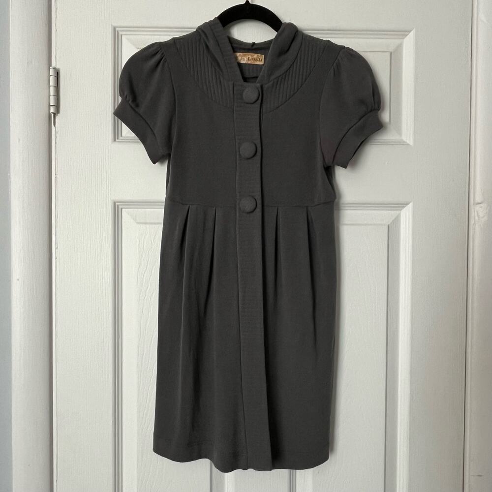 Ligali Button-Front Flyaway Hooded Sweater - Size M